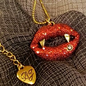 Betsey Johnson Bite Me Necklace
